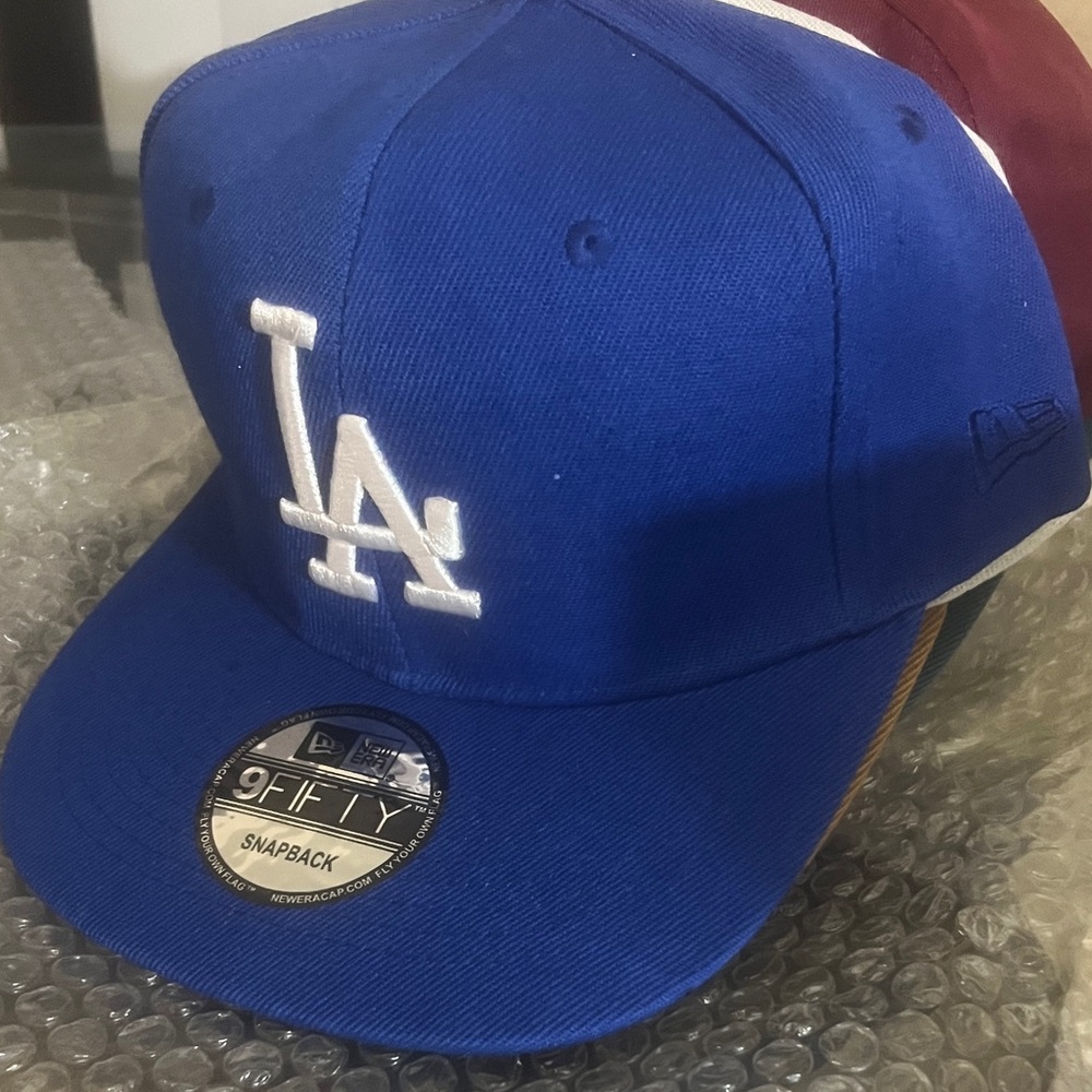 Blue LA Snapback Cap